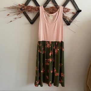 Matilda Jane Pink and Green Floral Dress